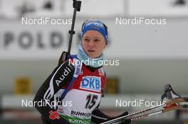 15.01.2011, Ruhpolding, Germany (GER): Miriam Goessner (GER), Fischer, Salomon, Swix, adidas - IBU world cup biathlon, sprint women, Ruhpolding (GER). www.nordicfocus.com. © Manzoni/NordicFocus. Every downloaded picture is fee-liable.