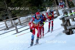 22.01.2011, Antholz, Italy (ITA): Michal Slesingr (CZE), Rossignol, Rottefella, Leki - IBU world cup biathlon, mass men, Antholz (ITA). www.nordicfocus.com. © Manzoni/NordicFocus. Every downloaded picture is fee-liable.