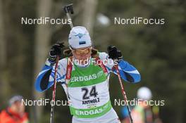 23.01.2011, Antholz, Italy (ITA): Eveli Saue (EST), Madshus, Rottefella - IBU world cup biathlon, mass women, Antholz (ITA). www.nordicfocus.com. © Manzoni/NordicFocus. Every downloaded picture is fee-liable.