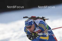 23.01.2011, Antholz, Italy (ITA): Bjoern Ferry (SWE), Fischer, Rottefella, Leki, adidas - IBU world cup biathlon, relay men, Antholz (ITA). www.nordicfocus.com. © Manzoni/NordicFocus. Every downloaded picture is fee-liable.