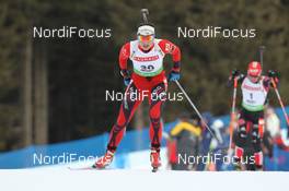 21.01.2011, Antholz, Italy (ITA): Ann Kristin Aafedt Flatland (NOR), Madshus, Rottefella, Alpina, Swix, ODLO - IBU world cup biathlon, sprint women, Antholz (ITA). www.nordicfocus.com. © Manzoni/NordicFocus. Every downloaded picture is fee-liable.