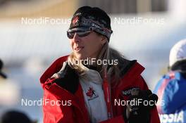 05.02.2011, Presque Isle, United States of America (USA): Joanne Thompson (CAN) - IBU world cup biathlon, relay mixed, Presque Isle (USA). www.nordicfocus.com. © Manzoni/NordicFocus. Every downloaded picture is fee-liable.