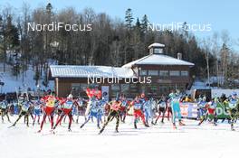 13.02.2011, Fort Kent, United States of America (USA): Start of mens mass start - IBU world cup biathlon, mass men, Fort Kent (USA). www.nordicfocus.com. © Manzoni/NordicFocus. Every downloaded picture is fee-liable.
