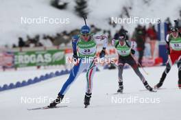 12.02.2011, Fort Kent, United States of America (USA): Lukas Hofer (ITA), Rossignol, Rottefella, Exel - IBU world cup biathlon, pursuit men, Fort Kent (USA). www.nordicfocus.com. © Manzoni/NordicFocus. Every downloaded picture is fee-liable.