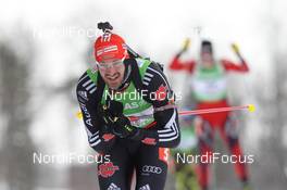 12.02.2011, Fort Kent, United States of America (USA): Alexander Wolf (GER), Fischer, Rottefella, Alpina, Leki adidas, Toko - IBU world cup biathlon, pursuit men, Fort Kent (USA). www.nordicfocus.com. © Manzoni/NordicFocus. Every downloaded picture is fee-liable.