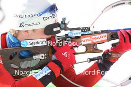 10.02.2011, Fort Kent, United States of America (USA): Henrik l'Abee-Lund (NOR), Fischer, Rottefella, Swix, ODLO - IBU world cup biathlon, sprint men, Fort Kent (USA). www.nordicfocus.com. © Manzoni/NordicFocus. Every downloaded picture is fee-liable.