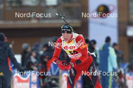 10.02.2011, Fort Kent, United States of America (USA): Tarjei Boe (NOR), Fischer, Rottefella, Swix, ODLO - IBU world cup biathlon, sprint men, Fort Kent (USA). www.nordicfocus.com. © Manzoni/NordicFocus. Every downloaded picture is fee-liable.