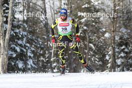 10.02.2011, Fort Kent, United States of America (USA): Martin Fourcade (FRA), Rossignol, Rottefella, OneWay, Odlo - IBU world cup biathlon, sprint men, Fort Kent (USA). www.nordicfocus.com. © Manzoni/NordicFocus. Every downloaded picture is fee-liable.