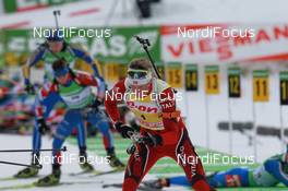 20.03.2011, Holmenkollen, Norway (NOR): Tarjei Boe (NOR), Fischer, Rottefella, Swix, ODLO - IBU world cup biathlon, mass men, Holmenkollen (NOR). www.nordicfocus.com. © Manzoni/NordicFocus. Every downloaded picture is fee-liable.