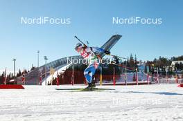 19.03.2011, Holmenkollen, Norway (NOR): Kadri Lehtla (EST), Fischer, Rottefella, Leki - IBU world cup biathlon, pursuit women, Holmenkollen (NOR). www.nordicfocus.com. © Manzoni/NordicFocus. Every downloaded picture is fee-liable.