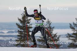 17.03.2011, Holmenkollen, Norway (NOR): Benjamin Weger (SUI), Atomic, Leki, ODLO - IBU world cup biathlon, sprint men, Holmenkollen (NOR). www.nordicfocus.com. © Manzoni/NordicFocus. Every downloaded picture is fee-liable.