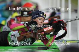 01.12.2011, Oestersund, Sweden (SWE): Laure Soulie (AND), Fischer, Rottefella, Exel - IBU world cup biathlon, individual women, Oestersund (SWE). www.nordicfocus.com. © Manzoni/NordicFocus. Every downloaded picture is fee-liable.