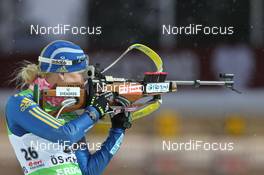 03.12.2011, Oestersund, Sweden (SWE): Helena Ekholm (SWE), Fischer, Rottefella, Leki, adidas - IBU world cup biathlon, sprint women, Oestersund (SWE). www.nordicfocus.com. © Manzoni/NordicFocus. Every downloaded picture is fee-liable.