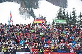 10.12.2011, Hochfilzen, Austria (AUT): fans waiting for the start - IBU world cup biathlon, pursuit men, Hochfilzen (AUT). www.nordicfocus.com. © Felgenhauer/NordicFocus. Every downloaded picture is fee-liable.