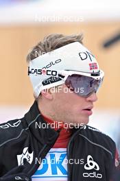 10.12.2011, Hochfilzen, Austria (AUT): Tarjei Boe (NOR), Fischer, Rottefella, Swix, ODLO, Casco  - IBU world cup biathlon, pursuit men, Hochfilzen (AUT). www.nordicfocus.com. © Felgenhauer/NordicFocus. Every downloaded picture is fee-liable.