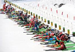 11.12.2011, Hochfilzen, Austria (AUT): athletes preparing for shooting - IBU world cup biathlon, relay men, Hochfilzen (AUT). www.nordicfocus.com. © Felgenhauer/NordicFocus. Every downloaded picture is fee-liable.