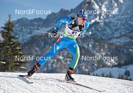 09.12.2011, Hochfilzen, Austria (AUT): Lukas Hofer (ITA), Rossignol, Rottefella, Swix , ODLO  - IBU world cup biathlon, sprint men, Hochfilzen (AUT). www.nordicfocus.com. © Felgenhauer/NordicFocus. Every downloaded picture is fee-liable.