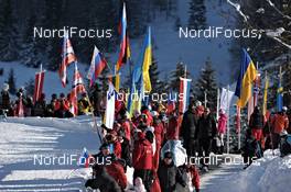 09.12.2011, Hochfilzen, Austria (AUT): fans along the track - IBU world cup biathlon, sprint men, Hochfilzen (AUT). www.nordicfocus.com. © Felgenhauer/NordicFocus. Every downloaded picture is fee-liable.