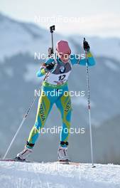 09.12.2011, Hochfilzen, Austria (AUT): Diana Rasimoviciute (LTU), Madshus  - IBU world cup biathlon, sprint women, Hochfilzen (AUT). www.nordicfocus.com. © Felgenhauer/NordicFocus. Every downloaded picture is fee-liable.