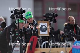 09.12.2011, Hochfilzen, Austria (AUT): l-r: Ricco Gross (GER), Harald Boese (GER) - IBU world cup biathlon, sprint women, Hochfilzen (AUT). www.nordicfocus.com. © Felgenhauer/NordicFocus. Every downloaded picture is fee-liable.