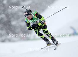 17.12.2011, Hochfilzen, Austria (AUT): Alexis Boeuf (FRA), Salomon, Swix, OneWay - IBU world cup biathlon, pursuit men, Hochfilzen (AUT). www.nordicfocus.com. © Manzoni/NordicFocus. Every downloaded picture is fee-liable.