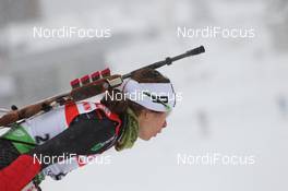 17.12.2011, Hochfilzen, Austria (AUT): Megan Imrie (CAN), Salomon, Leki - IBU world cup biathlon, pursuit women, Hochfilzen (AUT). www.nordicfocus.com. © Manzoni/NordicFocus. Every downloaded picture is fee-liable.