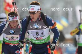 18.12.2011, Hochfilzen, Austria (AUT): Tim Burke (USA), Rossignol, Rottefella, OneWay, adidas, Leif Nordgren (USA), Fischer, Rottefella, Alpina, Swix, adidas - IBU world cup biathlon, relay mixed, Hochfilzen (AUT). www.nordicfocus.com. © Manzoni/NordicFocus. Every downloaded picture is fee-liable.
