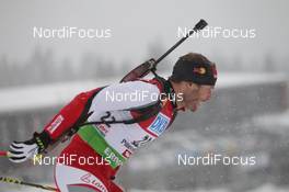 15.12.2011, Hochfilzen, Austria (AUT): Daniel Mesotitsch (AUT), Fischer, Rottefella, Leki - IBU world cup biathlon, sprint men, Hochfilzen (AUT). www.nordicfocus.com. © Manzoni/NordicFocus. Every downloaded picture is fee-liable.
