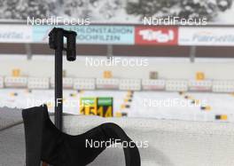 14.12.2011, Hochfilzen, Austria (AUT): Event Feature: A riffle at the shooting range - IBU world cup biathlon, training, Hochfilzen (AUT). www.nordicfocus.com. © Manzoni/NordicFocus. Every downloaded picture is fee-liable.