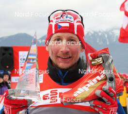 09.01.2011, Val di Fiemme, Italy (ITA): Tour de Ski overall 3rd and fastest of the day Lukas Bauer (CZE), Fischer, Rottefella, Alpina, Swix, Toko  - FIS world cup cross-country, tour de ski, final climb men, Val di Fiemme (ITA). www.nordicfocus.com. © Hemmersbach/NordicFocus. Every downloaded picture is fee-liable.