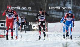 16.01.2011, Liberec, Czech Republic (CZE): l-r: Ola Vigen Hattestad (NOR), Fischer, Rottefella, Swix, Josef Wenzl (GER), Fischer, adidas, Leki, Rossignol, Alexander Panzhinskiy (RUS), Rossignol, Swix, adidas  - FIS world cup cross-country, team sprint, Liberec (CZE). www.nordicfocus.com. © Felgenhauer/NordicFocus. Every downloaded picture is fee-liable.