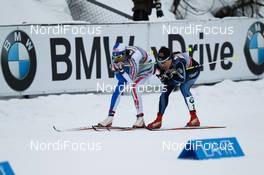 13.03.2011, Lahti, Finland (FIN):  (l-r) Magda Genuin (ITA), Rossignol, One Way, Rottefella and Aino-Kaisa Saarinen (FIN), Rossignol, One Way, Alpina, Rottefelle, Craft - FIS world cup cross-country, individual sprint, Lahti (FIN). www.nordicfocus.com. © Laiho/NordicFocus. Every downloaded picture is fee-liable.