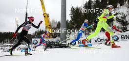 13.03.2011, Lahti, Finland (FIN): (r-l) Petra Majdic (SLO), Fischer, One Way, Alpina, Rottefella and Doris Trachsel (SUI), Fischer, Swix, Rottefella, Odlo  - FIS world cup cross-country, individual sprint, Lahti (FIN). www.nordicfocus.com. © Laiho/NordicFocus. Every downloaded picture is fee-liable.
