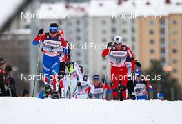 12.03.2011, Lahti, Finland (FIN):  (l-r) Ilia Chernousov (RUS), Fischer, Swix, Rottefella, Adidas and Eldar Roenning (NOR), Rossignol, Swix, Rottefella - FIS world cup cross-country, pursuit men, Lahti (FIN). www.nordicfocus.com. © Laiho/NordicFocus. Every downloaded picture is fee-liable.