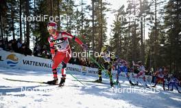 20.03.2011, Falun, Sweden (SWE): l-r: Martin Johnsrud Sundby (NOR), Fischer, Rottefella, Alpina, KV+, Jean Marc Gaillard (FRA), Fischer, Rottefella, Swix, One Way, Petr Sedov (RUS), Fischer, Salomon, Swix, Adidas  - FIS world cup cross-country, 15km men handicap start, Falun (SWE). www.nordicfocus.com. © Felgenhauer/NordicFocus. Every downloaded picture is fee-liable.