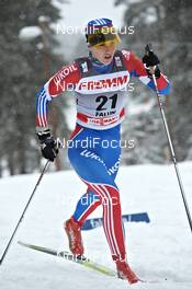 18.03.2011, Falun, Sweden (SWE): Anastasia Dotsenko (RUS), Fischer, Rottefella, Alpina, Swix, Adidas  - FIS world cup cross-country, 2,5km women, Falun (SWE). www.nordicfocus.com. © Felgenhauer/NordicFocus. Every downloaded picture is fee-liable.