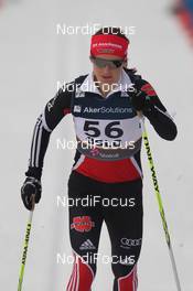 28.02.2011, Oslo, Norway (NOR): Katrin Zeller (GER), Rossignol, Rottefella, One Way, adidas  - FIS nordic world ski championships, cross-country, 10km women, Oslo (NOR). www.nordicfocus.com. © Hemmersbach/NordicFocus. Every downloaded picture is fee-liable.