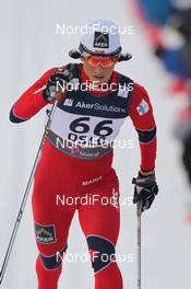 28.02.2011, Oslo, Norway (NOR): Marit Bjoergen (NOR), Fischer, Rottefella, Swix  - FIS nordic world ski championships, cross-country, 10km women, Oslo (NOR). www.nordicfocus.com. © Hemmersbach/NordicFocus. Every downloaded picture is fee-liable.