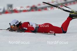 28.02.2011, Oslo, Norway (NOR): Marit Bjoergen (NOR), Fischer, Rottefella, Swix  - FIS nordic world ski championships, cross-country, 10km women, Oslo (NOR). www.nordicfocus.com. © Hemmersbach/NordicFocus. Every downloaded picture is fee-liable.