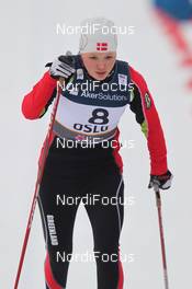 28.02.2011, Oslo, Norway (NOR): Niviaq Chemnitz Berthelsen (DAN) - FIS nordic world ski championships, cross-country, 10km women, Oslo (NOR). www.nordicfocus.com. © Hemmersbach/NordicFocus. Every downloaded picture is fee-liable.