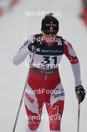 28.02.2011, Oslo, Norway (NOR): Daria Gaiazova (CAN), Rossignol, Rottefella, Swix  - FIS nordic world ski championships, cross-country, 10km women, Oslo (NOR). www.nordicfocus.com. © Hemmersbach/NordicFocus. Every downloaded picture is fee-liable.