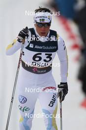 28.02.2011, Oslo, Norway (NOR): Charlotte Kalla (SWE), Fischer, Salomon, Swix, Craft  - FIS nordic world ski championships, cross-country, 10km women, Oslo (NOR). www.nordicfocus.com. © Hemmersbach/NordicFocus. Every downloaded picture is fee-liable.