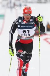 01.03.2011, Oslo, Norway (NOR): Tobias Angerer (GER), Rossignol, Rottefella, One Way, adidas  - FIS nordic world ski championships, cross-country, 15km men, Oslo (NOR). www.nordicfocus.com. © Hemmersbach/NordicFocus. Every downloaded picture is fee-liable.