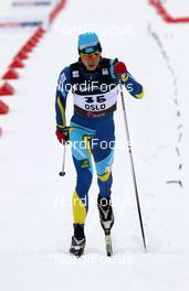 01.03.2011, Oslo, Norway (NOR): Sergey Cherepanov (KAZ), Fischer, Salomon, Swix - FIS nordic world ski championships, cross-country, 15km men, Oslo (NOR). www.nordicfocus.com. © Hemmersbach/NordicFocus. Every downloaded picture is fee-liable.