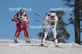 05.03.2011, Oslo, Norway (NOR): group, in front Charlotte Kalla (SWE), Fischer, Salomon, Swix, Craft  - FIS nordic world ski championships, cross-country, mass  women, Oslo (NOR). www.nordicfocus.com. © Hemmersbach/NordicFocus. Every downloaded picture is fee-liable.