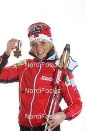 26.02.2011, Oslo, Norway (NOR): Therese Johaug (NOR), Fischer, Salomon, Swix  - FIS nordic world ski championships, cross-country, medals, Oslo (NOR). www.nordicfocus.com. © Hemmersbach/NordicFocus. Every downloaded picture is fee-liable.
