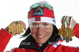 05.03.2011, Oslo, Norway (NOR): Marit Bjoergen (NOR), Fischer, Rottefella, Swix  - FIS nordic world ski championships, cross-country, medals, Oslo (NOR). www.nordicfocus.com. © Hemmersbach/NordicFocus. Every downloaded picture is fee-liable.