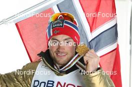 06.03.2011, Oslo, Norway (NOR): Petter Northug (NOR), Fischer, Rottefella, Alpina, Ski Go, Swix   - FIS nordic world ski championships, cross-country, medals, Oslo (NOR). www.nordicfocus.com. © Hemmersbach/NordicFocus. Every downloaded picture is fee-liable.