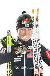 02.03.2011, Oslo, Norway (NOR): Aino Kaisa Saarinen (FIN), Rossignol, Rottefella, Alpina, One Way, Craft  - FIS nordic world ski championships, cross-country, medals, Oslo (NOR). www.nordicfocus.com. © Hemmersbach/NordicFocus. Every downloaded picture is fee-liable.