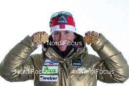 03.03.2011, Oslo, Norway (NOR): Marit Bjoergen (NOR), Fischer, Rottefella, Swix  - FIS nordic world ski championships, cross-country, medals, Oslo (NOR). www.nordicfocus.com. © Hemmersbach/NordicFocus. Every downloaded picture is fee-liable.